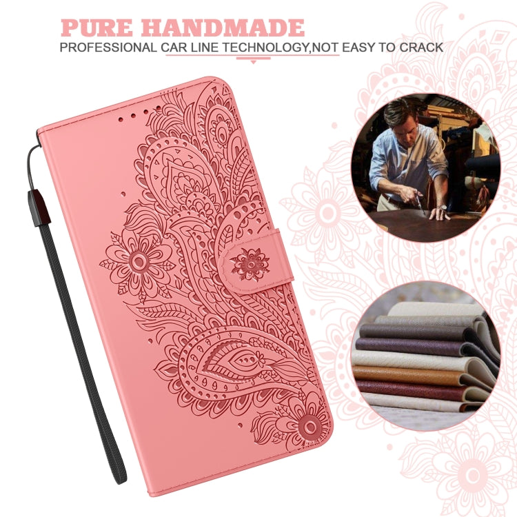 For iPhone 12 Pro Max Peacock Embossed Pattern Horizontal Flip Leather Case with Holder & Card Slots & Wallet & Lanyard