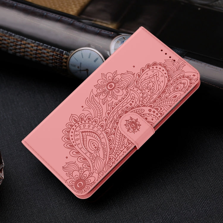 For iPhone 12 Pro Max Peacock Embossed Pattern Horizontal Flip Leather Case with Holder & Card Slots & Wallet & Lanyard
