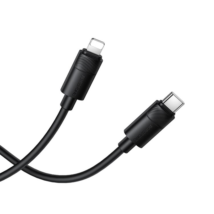 Borofone BX123 Leya PD30W Type-C to 8 Pin Silicone Charging Cable, Length: 1m