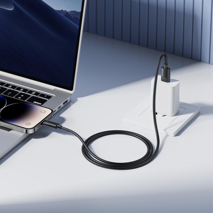 Borofone BX123 Leya 2.4A USB to 8 Pin Silicone Charging Cable, Length: 1m