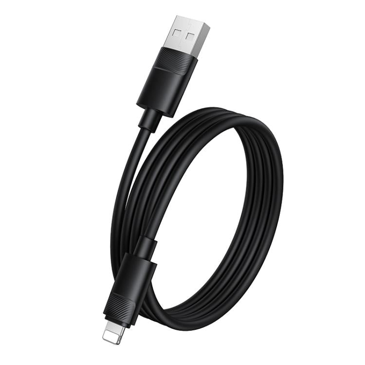 Borofone BX123 Leya 2.4A USB to 8 Pin Silicone Charging Cable, Length: 1m