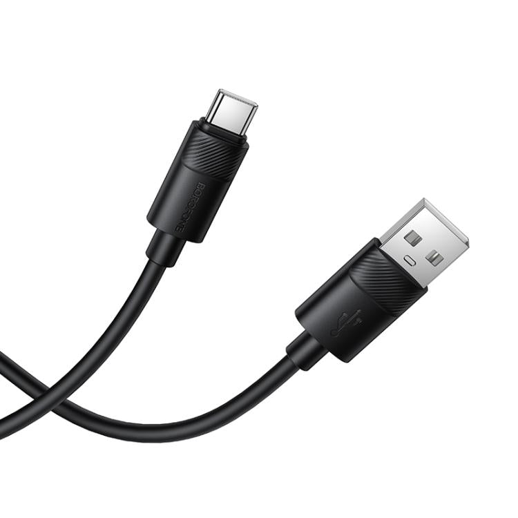 Borofone BX123 Leya 3A USB to Type-C Silicone Charging Cable, Length: 1m