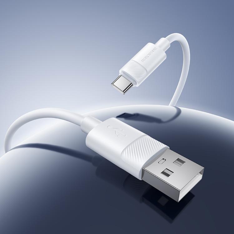 Borofone BX123 Leya 3A USB to Type-C Silicone Charging Cable, Length: 1m