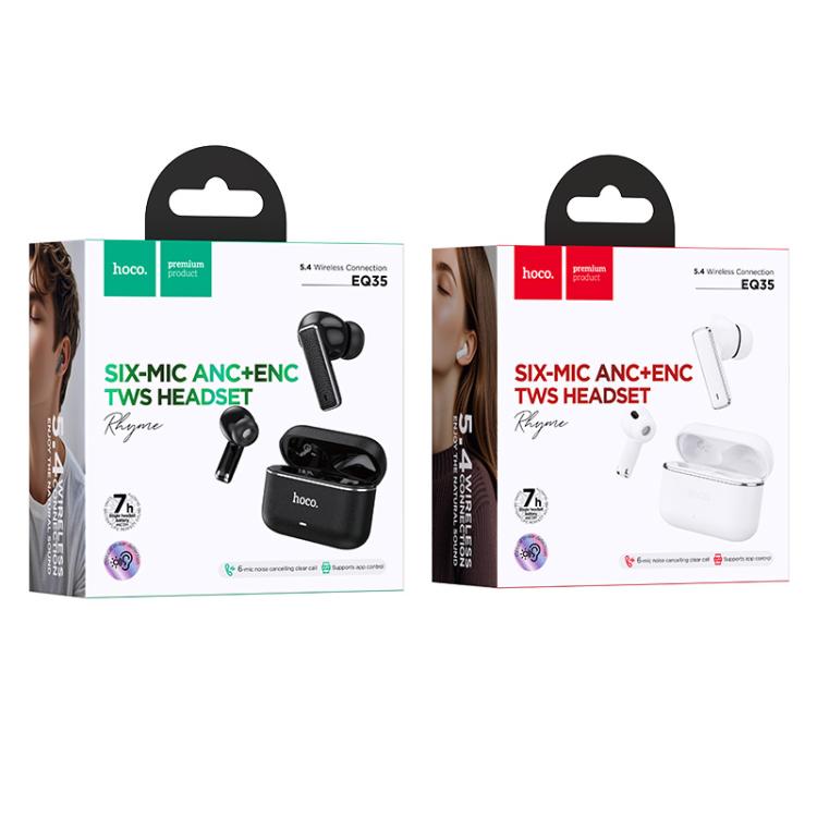 hoco EQ35 Rhyme TWS ANC+ENC Six Mic Noise Reduction Bluetooth Earphones