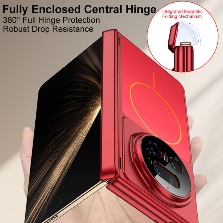 For Honor Magic V5 GKK Change to 17 Series Dual Axis Magnetic Phone Case