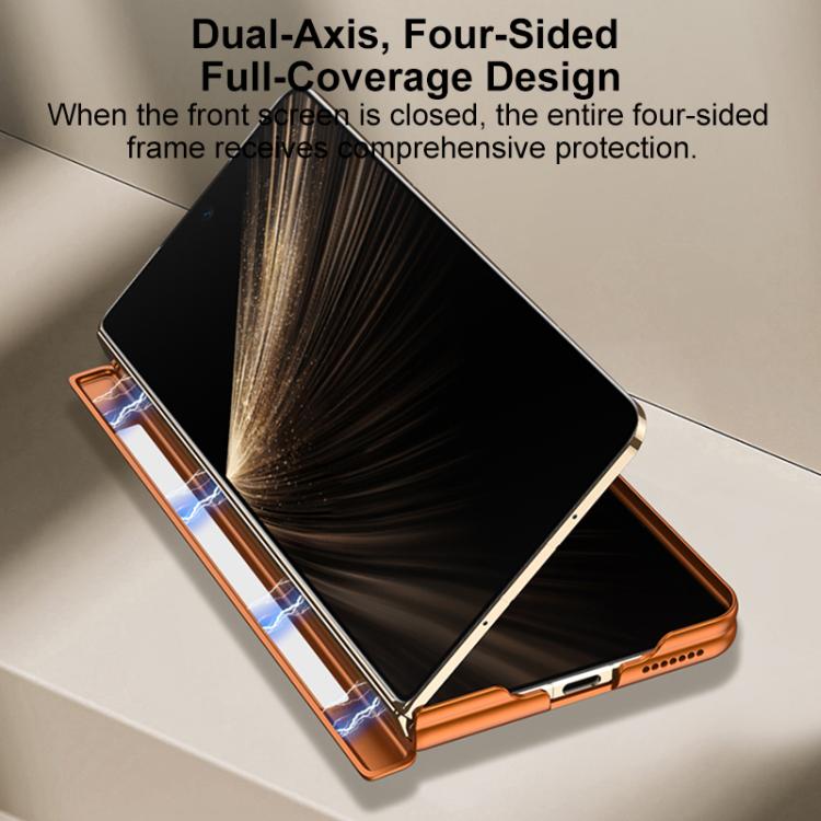 For Honor Magic V5 GKK Change to 17 Series Dual Axis Magnetic Phone Case