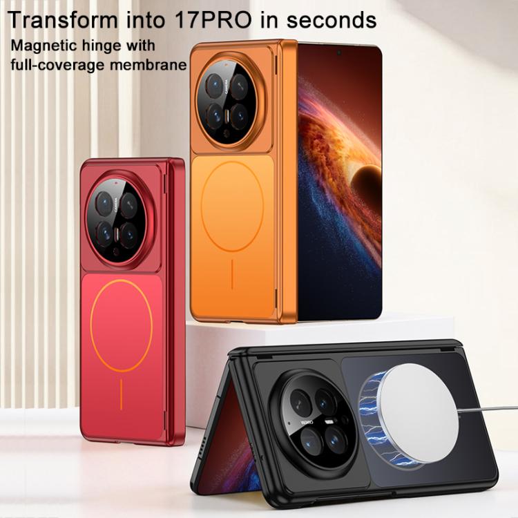 For Honor Magic V6 GKK Change to 17 Series Dual Axis Magnetic Phone Case