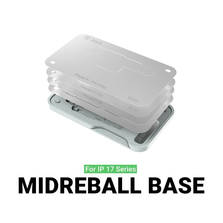 2uul BH40 Middle Layer BGA Reballing Stencil Platform Set for iPhone 17 Series