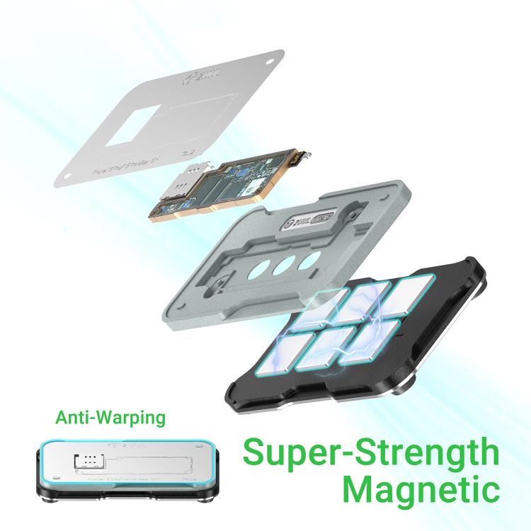 2uul BH40 Middle Layer BGA Reballing Stencil Platform Set for iPhone 17 Series