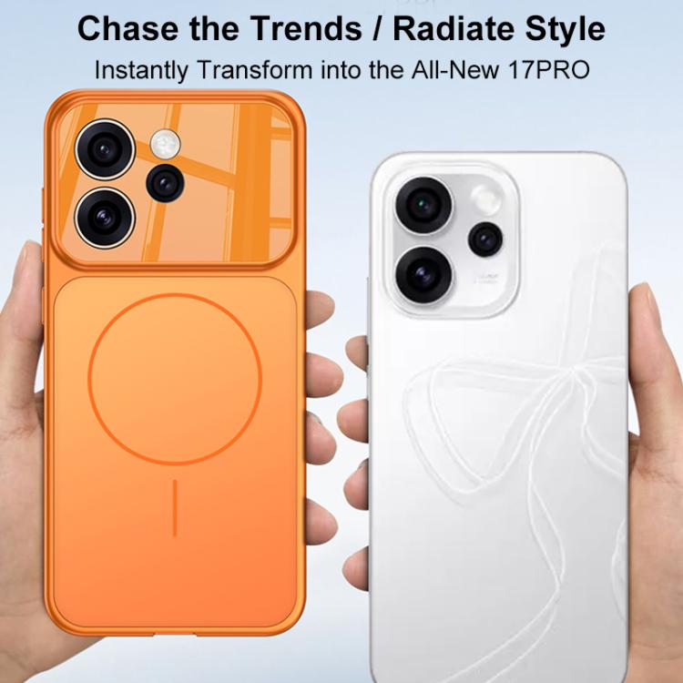 For OPPO Reno15 Pro 5G Global GKK Change to 17 Pro Series Frosted Ultra-thin MagSafe Magnetic Phone Case