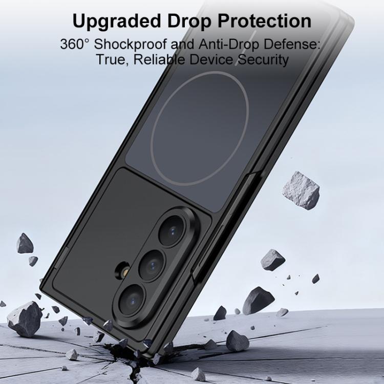 For Samsung Galaxy Z Fold7 5G GKK Change to 17 Series Dual Axis Magnetic Phone Case