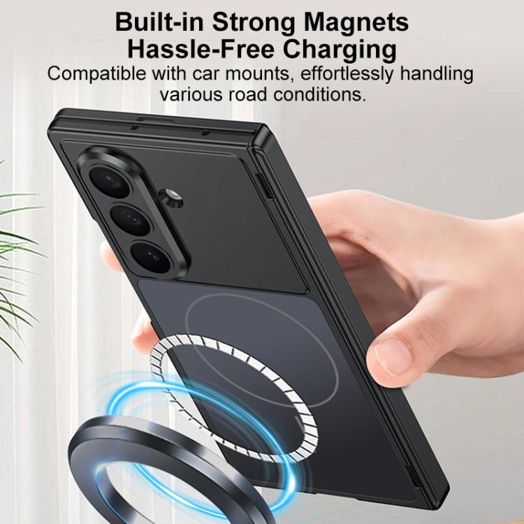 For Samsung Galaxy Z Fold7 5G GKK Change to 17 Series Dual Axis Magnetic Phone Case