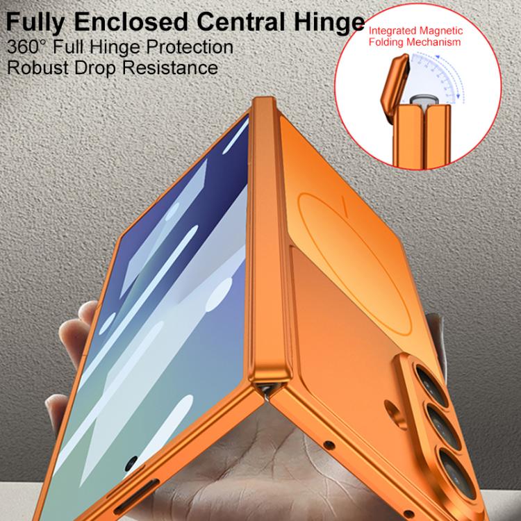 For Samsung Galaxy Z Fold7 5G GKK Change to 17 Series Dual Axis Magnetic Phone Case