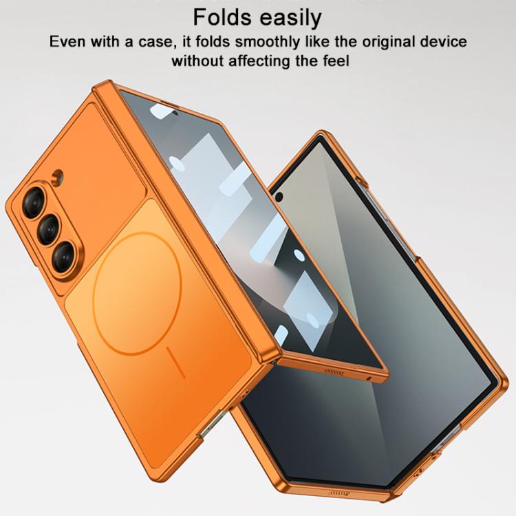 For Samsung Galaxy Z Fold6 5G GKK Change to 17 Series Dual Axis Magnetic Phone Case
