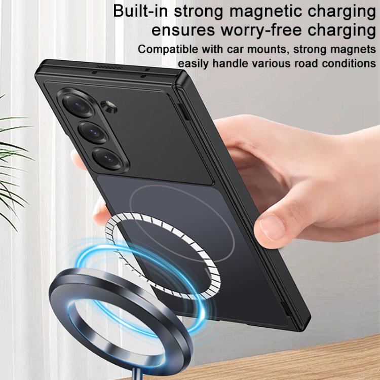 For Samsung Galaxy Z Fold6 5G GKK Change to 17 Series Dual Axis Magnetic Phone Case