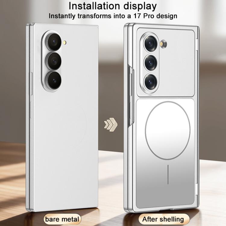 For Samsung Galaxy Z Fold6 5G GKK Change to 17 Series Dual Axis Magnetic Phone Case