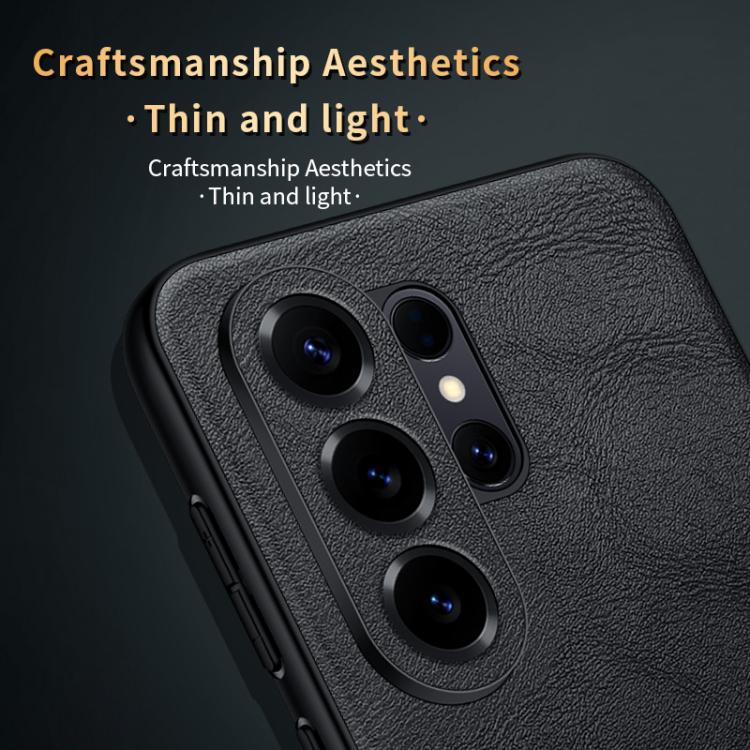 For Samsung Galaxy S26 5G SULADA Shockproof TPU Hybrid Handmade Leather Precise Hole Phone Case