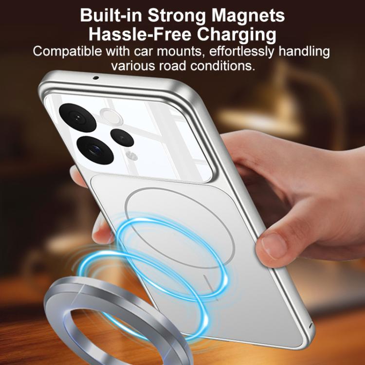 For vivo S50 5G GKK Change to 17 Pro Series Frosted Ultra-thin MagSafe Magnetic Phone Case