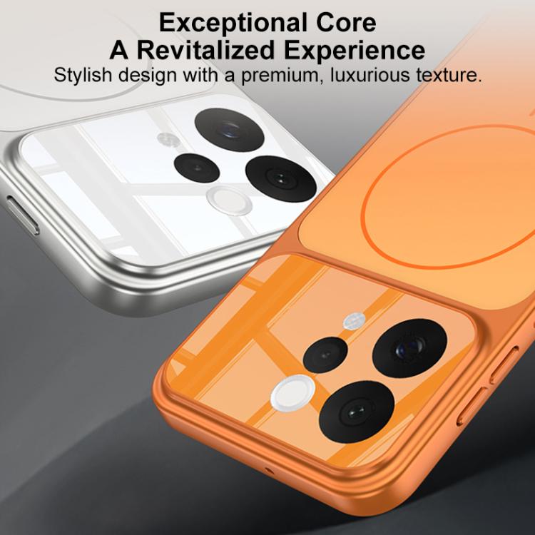 For vivo S50 5G GKK Change to 17 Pro Series Frosted Ultra-thin MagSafe Magnetic Phone Case
