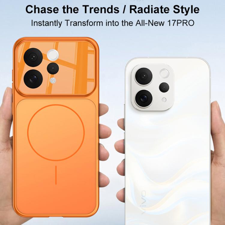 For vivo S50 5G GKK Change to 17 Pro Series Frosted Ultra-thin MagSafe Magnetic Phone Case