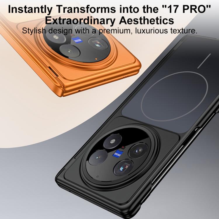 For vivo X Fold5 GKK Change to 17 Series Dual Axis Magnetic Phone Case