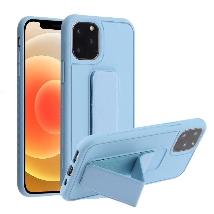 For iPhone 12 mini Shockproof PC + TPU Protective Case with Wristband & Holder