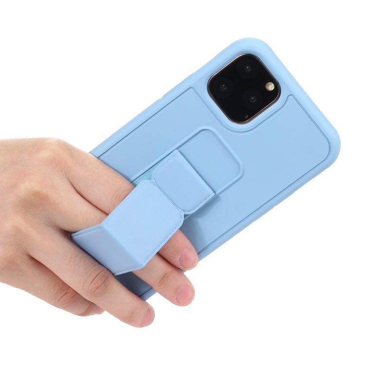 For iPhone 12 mini Shockproof PC + TPU Protective Case with Wristband & Holder
