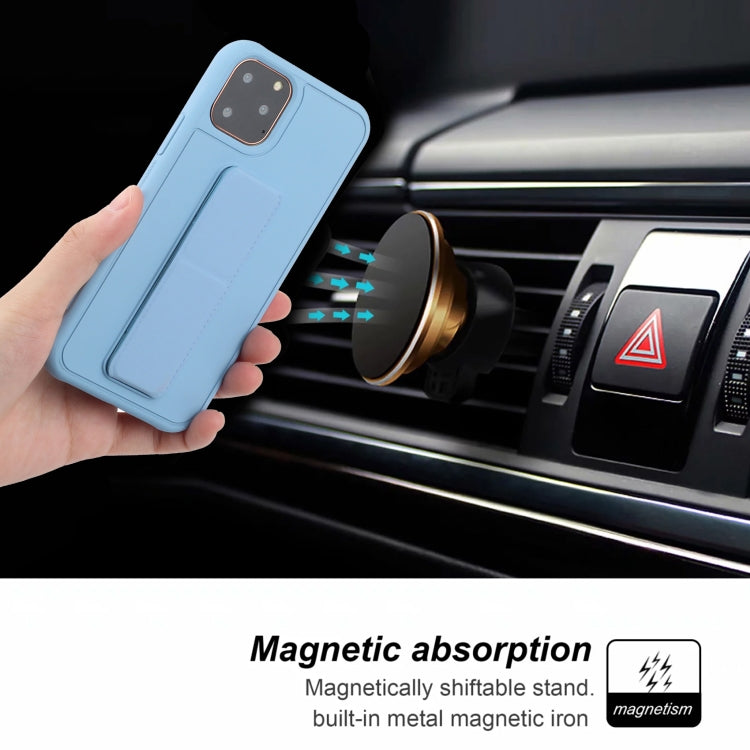 For iPhone 12 mini Shockproof PC + TPU Protective Case with Wristband & Holder