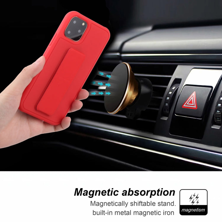 For iPhone 12 mini Shockproof PC + TPU Protective Case with Wristband & Holder