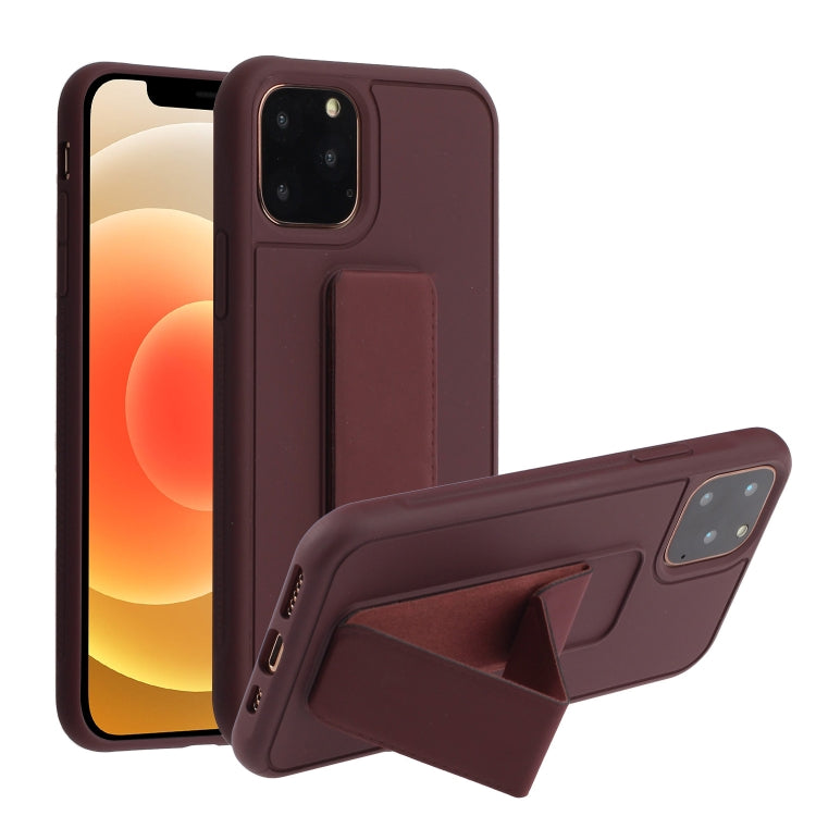 For iPhone 12 mini Shockproof PC + TPU Protective Case with Wristband & Holder