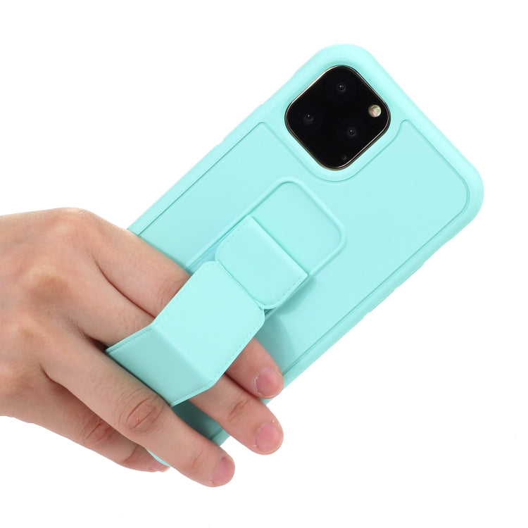 For iPhone 12 mini Shockproof PC + TPU Protective Case with Wristband & Holder