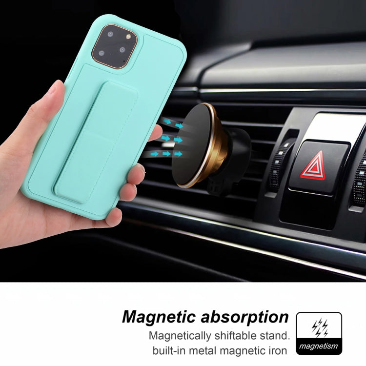 For iPhone 12 mini Shockproof PC + TPU Protective Case with Wristband & Holder