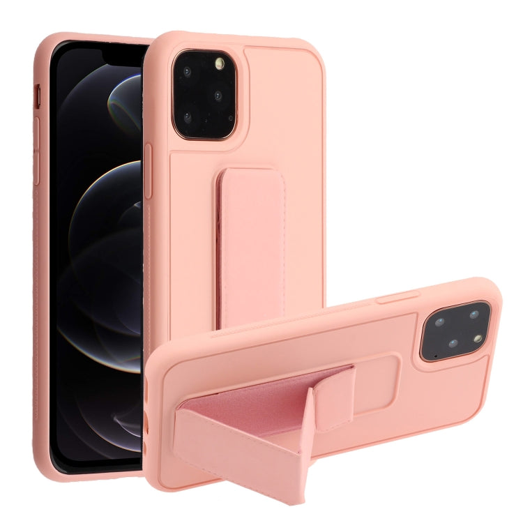 For iPhone 12 / 12 Pro Shockproof PC + TPU Protective Case with Wristband & Holder