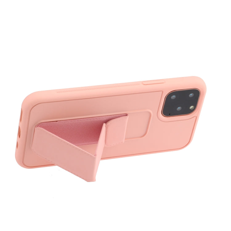 For iPhone 12 / 12 Pro Shockproof PC + TPU Protective Case with Wristband & Holder