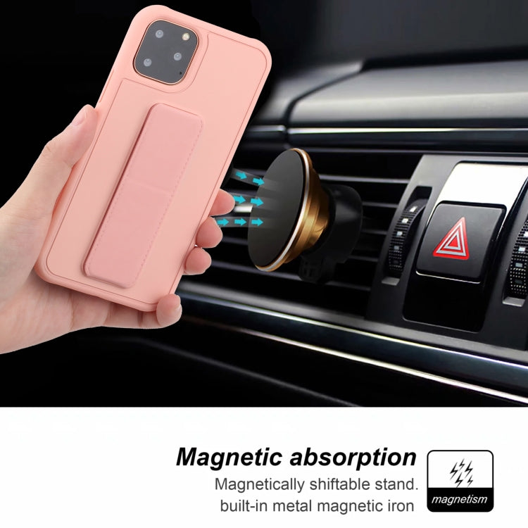 For iPhone 12 / 12 Pro Shockproof PC + TPU Protective Case with Wristband & Holder