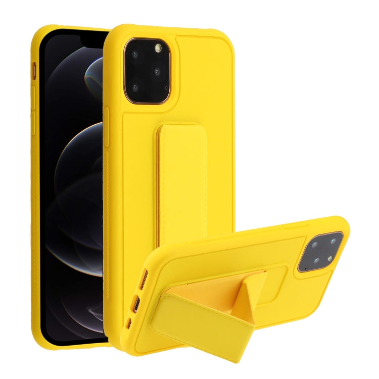 For iPhone 12 / 12 Pro Shockproof PC + TPU Protective Case with Wristband & Holder