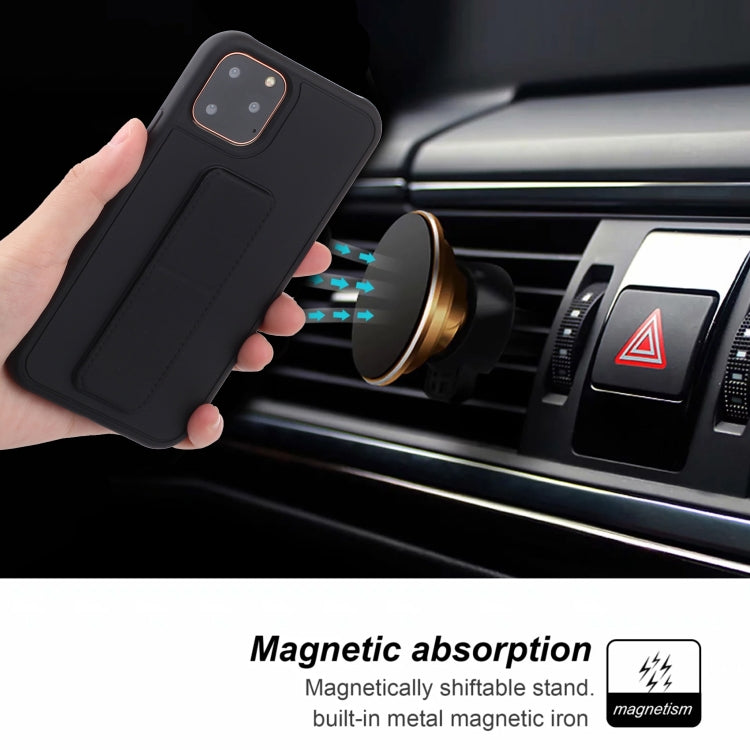 For iPhone 12 / 12 Pro Shockproof PC + TPU Protective Case with Wristband & Holder