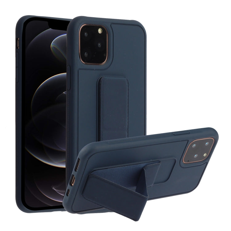 For iPhone 12 / 12 Pro Shockproof PC + TPU Protective Case with Wristband & Holder