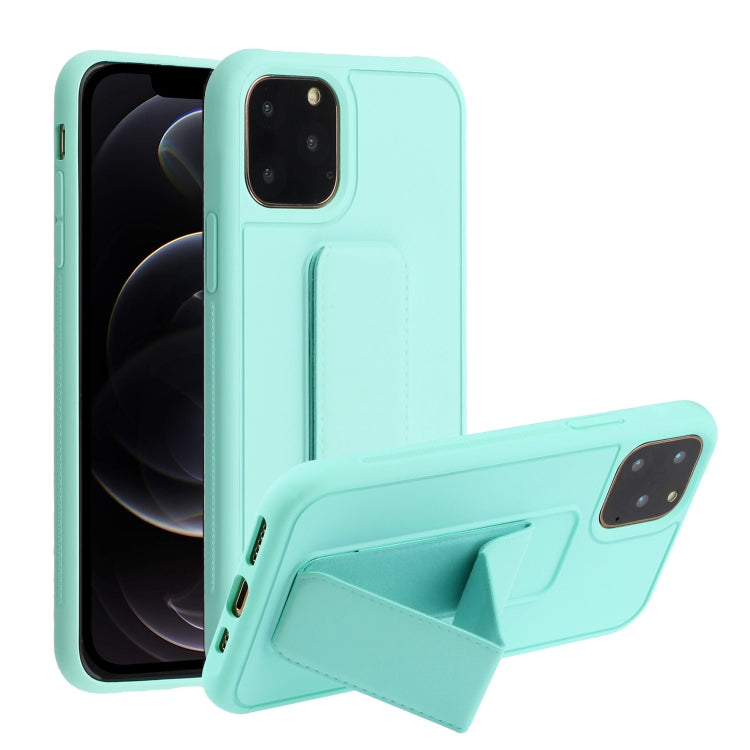 For iPhone 12 / 12 Pro Shockproof PC + TPU Protective Case with Wristband & Holder