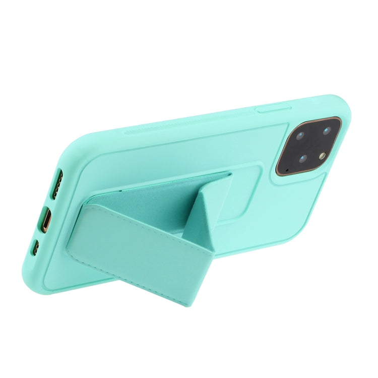 For iPhone 12 / 12 Pro Shockproof PC + TPU Protective Case with Wristband & Holder