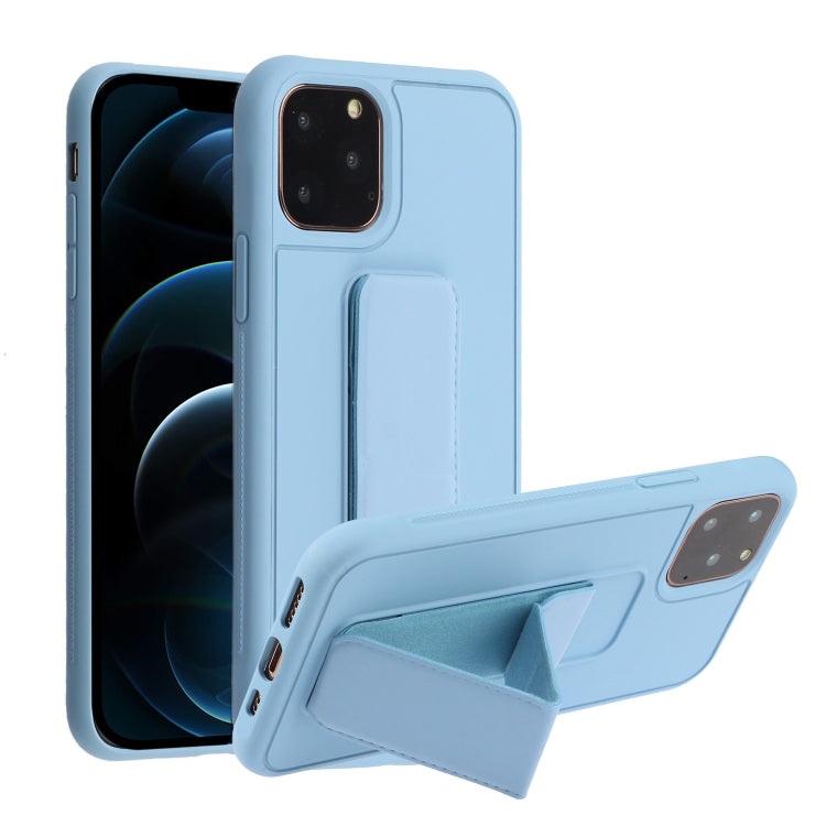 For iPhone 12 Pro Max Shockproof PC + TPU Protective Case with Wristband & Holder