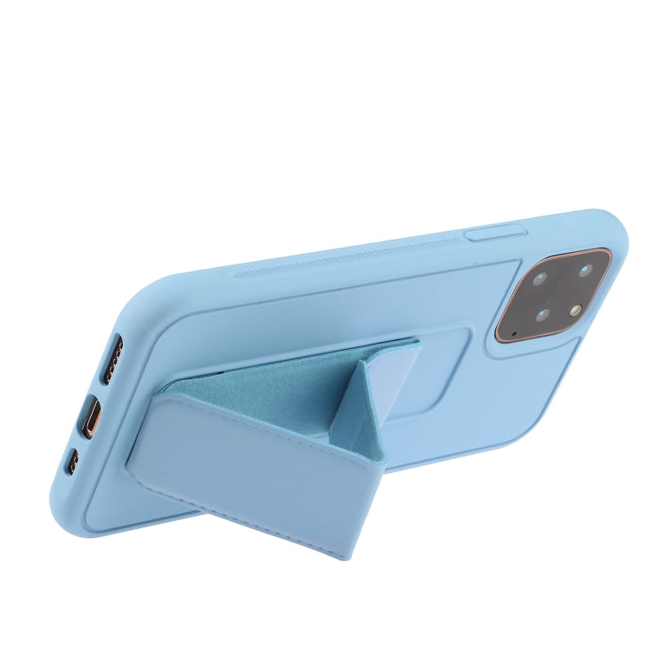 For iPhone 12 Pro Max Shockproof PC + TPU Protective Case with Wristband & Holder