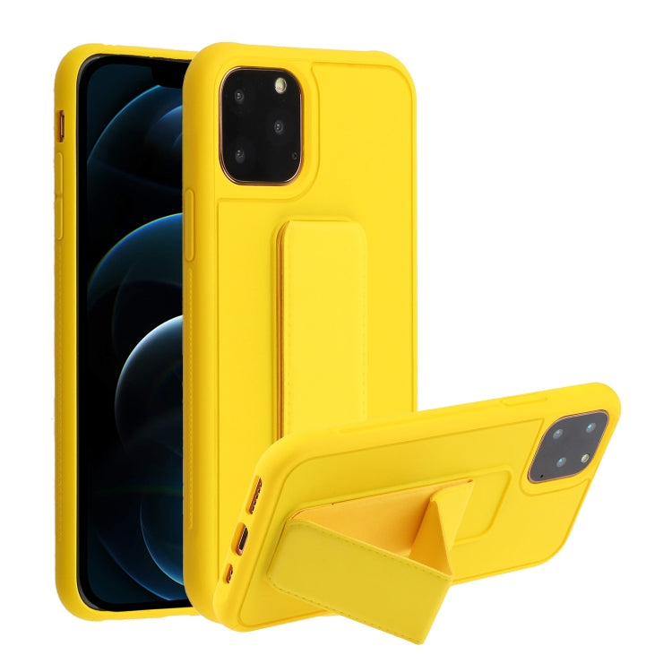 For iPhone 12 Pro Max Shockproof PC + TPU Protective Case with Wristband & Holder