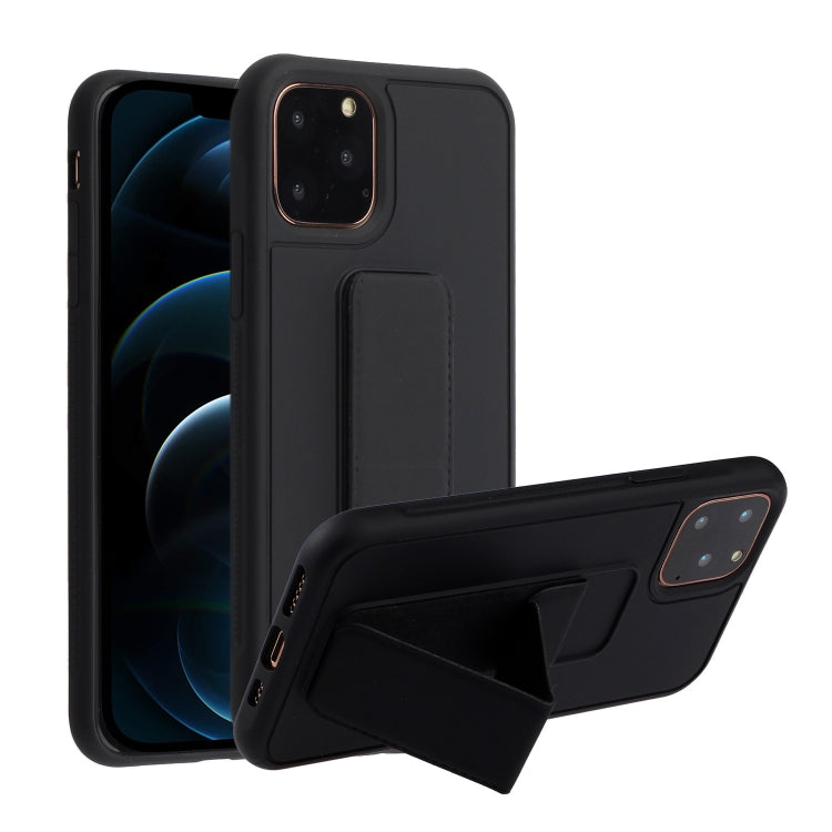 For iPhone 12 Pro Max Shockproof PC + TPU Protective Case with Wristband & Holder