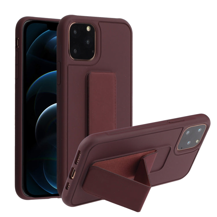 For iPhone 12 Pro Max Shockproof PC + TPU Protective Case with Wristband & Holder