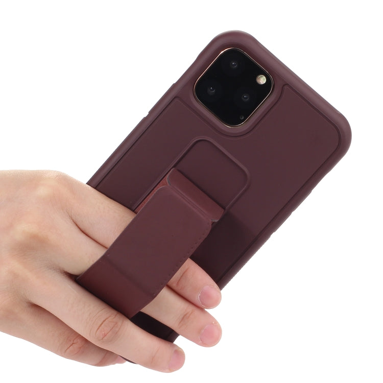 For iPhone 12 Pro Max Shockproof PC + TPU Protective Case with Wristband & Holder