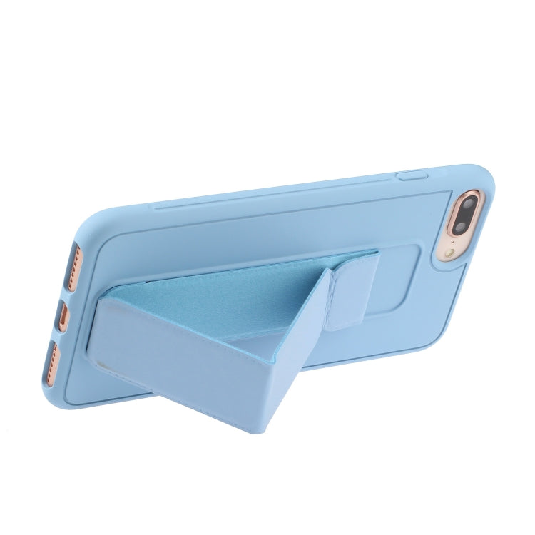 For iPhone SE 2022 / SE 2020 / 8 / 7 Shockproof PC + TPU Protective Case with Wristband & Holder