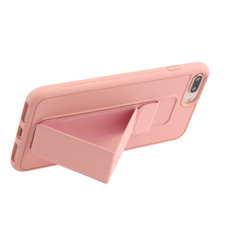 For iPhone SE 2022 / SE 2020 / 8 / 7 Shockproof PC + TPU Protective Case with Wristband & Holder