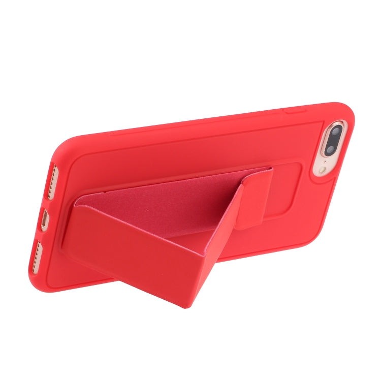 For iPhone SE 2022 / SE 2020 / 8 / 7 Shockproof PC + TPU Protective Case with Wristband & Holder