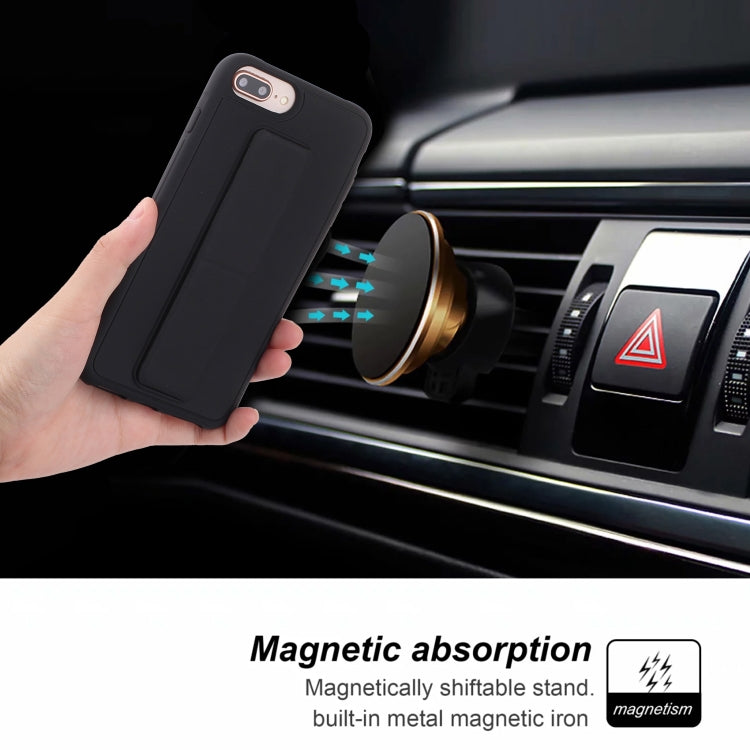 For iPhone SE 2022 / SE 2020 / 8 / 7 Shockproof PC + TPU Protective Case with Wristband & Holder